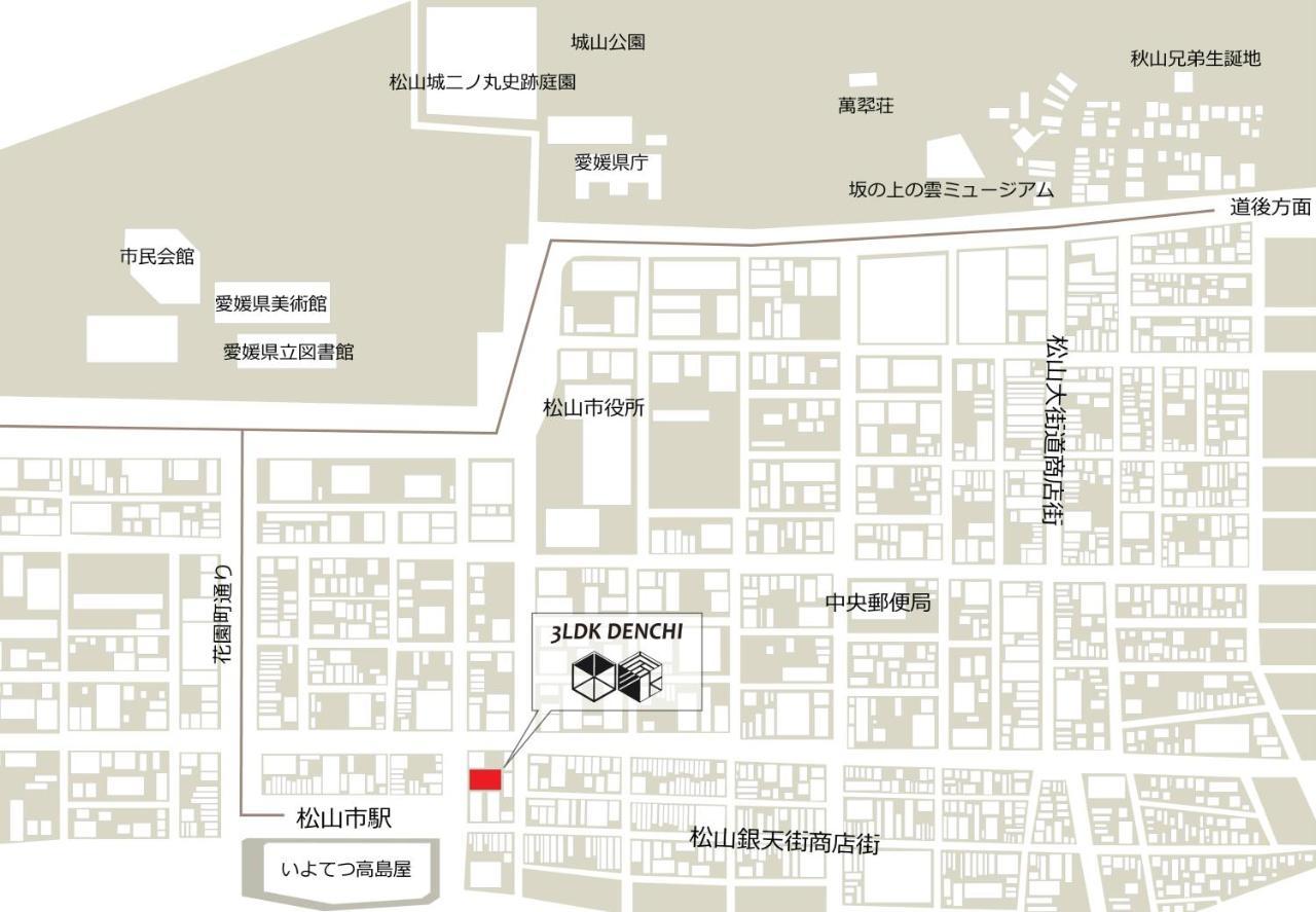 3Ldk Denchi Hotel Matsuyama  Exterior photo